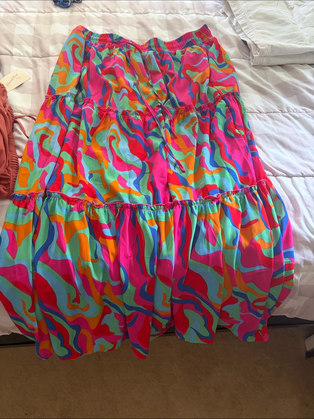 Multi color maxi skirt